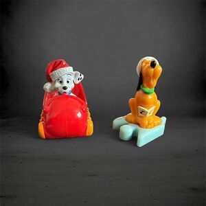 Disney McDonalds Mickey’s Once Upon A Christmas Pluto & 101 Dalmatians Set of 2